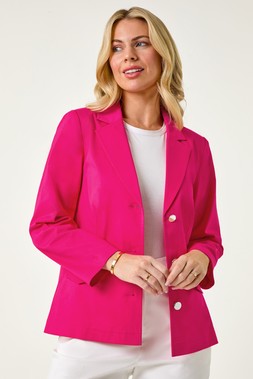 Roman Petite Collar & Revere Stretch Blazer