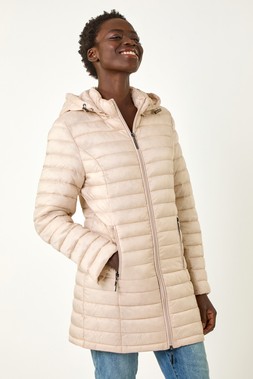 Roman Stone Padded Hooded Coat