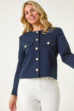 Roman Petite Button Fastening Jacket