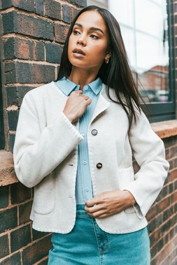 Roman Petite Stone Blanket Stitch Jacket
