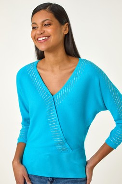 Roman Embellished Short Sleeve Jumper