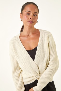 Roman Petite Twist Front Knit Jumper