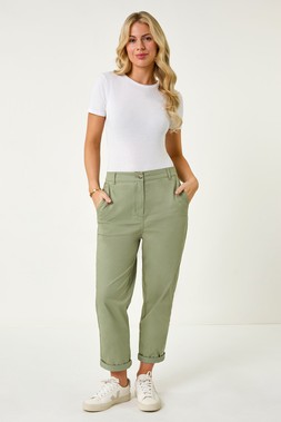 Roman Petite Cotton Blend Stretch Chino Trousers