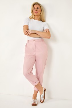 Roman Petite Cotton Blend Stretch Chino Trousers