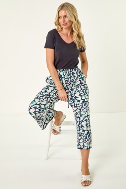 Roman Petite Floral Stretch Trouser