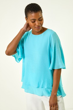 Roman Double Layered Tunic Top