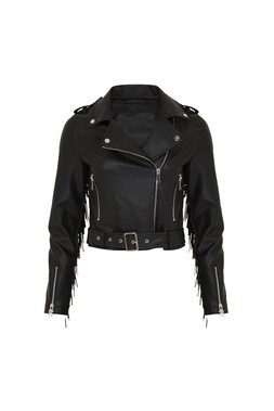 TK Maxx - Black faux leather jacket &pound;34.99 (RRP &pound;XX)