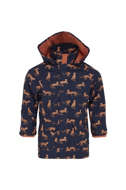 TK Maxx - Kids - Waterproof Blue Coat with Orange Tigers - &pound;16.99 (RRP &pound;49.90)