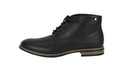 TK Maxx-Men-black faux leather boots &pound;34.99 (RRP &pound;85.00)