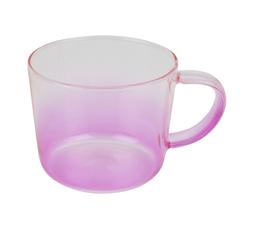 TK Maxx - pink glass mug &pound;3.99 (RRP &pound;7.00)