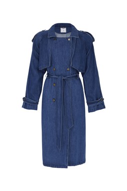 TK Maxx - women - denim trenchcoat &pound;69.99 (RRP &pound;XX)
