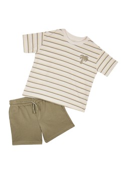 TK Maxx Kids green stripes t.shirt & short set £7.99 ( RRP £)