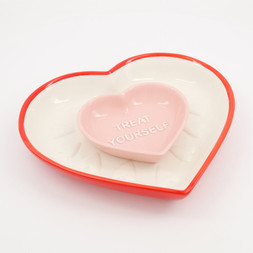 Tk Maxx Red Heart Chip+Dip Server £7.99
