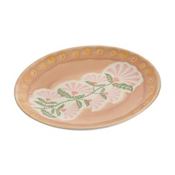 Colourful Floral Cream Plate £3.49