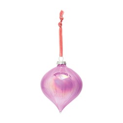 Colourful IridescentPinkGlassDecoration £3.99