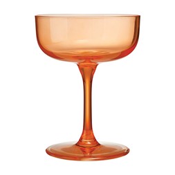 Colourful SetOf2OrangeCoupeGlass RRP22 £11