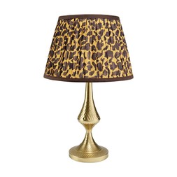 Jungle GoldTableLampAnimalPrintShade £24.99