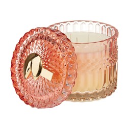 Kintentional coralPinkGlassScentedCandle £9.99