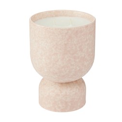 Scandi TexturedPinkFootedScentedCandle £9.99