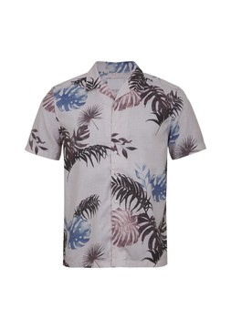 TK Maxx - Men- palm trees cream shirt &pound;16.99 (RRP &pound;XX)