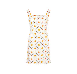 Tk Maxx Women White Dress With Orange Flowers £29.99 (RRP £149)