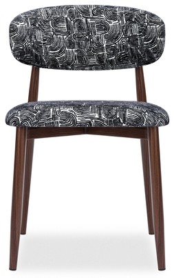 Halston Dining Chair, Bauhaus Wave Monochrome