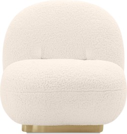 Erin Armchair, Ivory White Boucle