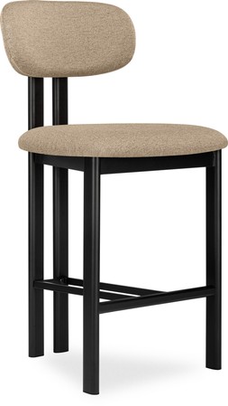 Arbor Kitchen Stool, Latte Sustainable Fabric