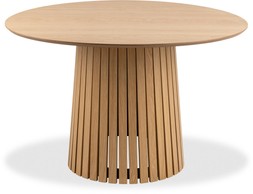 Christo 4 Seat Round Dining Table, Oak
