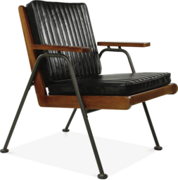 Wickham Wooden Armchair, Black