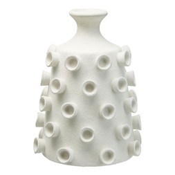 Dopamine Brights - White Vase with Small Circles &pound;12.99