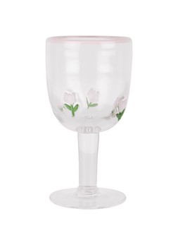 Homesense Glass With Pink Flowers £5.99