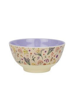 Homesense - FLOWER PURPLE BOWL &pound;3.49