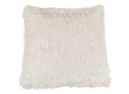 Homesense White & Silver Fur Cushion £12.99