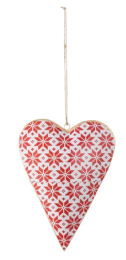 Red Heart Tree Decoration