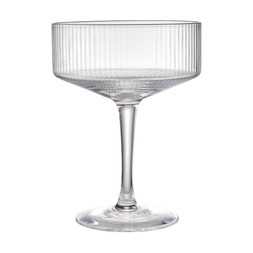 7. Homesense - Set of four ribbed coupe glasses - £12.99