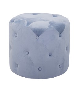 Baby Blue Velvet Footstool &pound;39.99