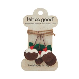 Christmas Pudding Garland - In pack - &pound;12.99 ( &pound;4.00 donation)