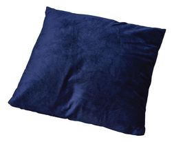 colour drenching blue velvet cushion