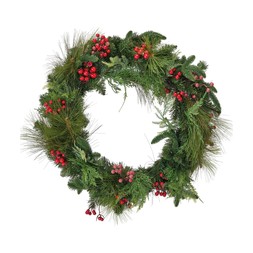 Door Scape Large Green & Berry Wreath £