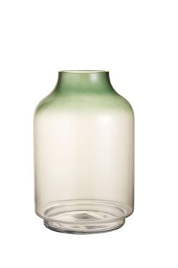 earth glass vase with green top &pound;12.99