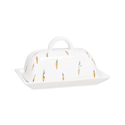 Easter Carrot Print Butter Dish &pound;6.99