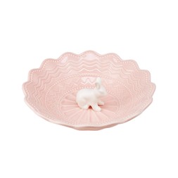 Easter Pink Bowl White Bunny &pound;7.99