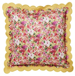Floral Print Scalloped Cushion &pound;49.99