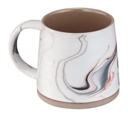 Gifting marbled grey mug