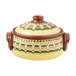 Global Folk Brown & Yellow Casserole Dish £14.99, €22.99