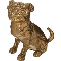 gold tone metallic pug ornament &pound;12.99