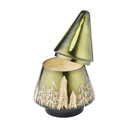 Home Scents Green Glass Tree Candle £9.99, €13.99