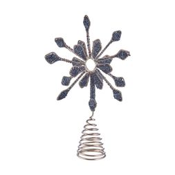 Homesense - Blue Beaded Tree Topper, &pound;19.99