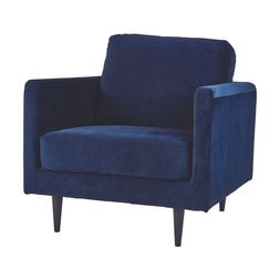 Homesense - Blue Velvet Armchair, &pound;249.99